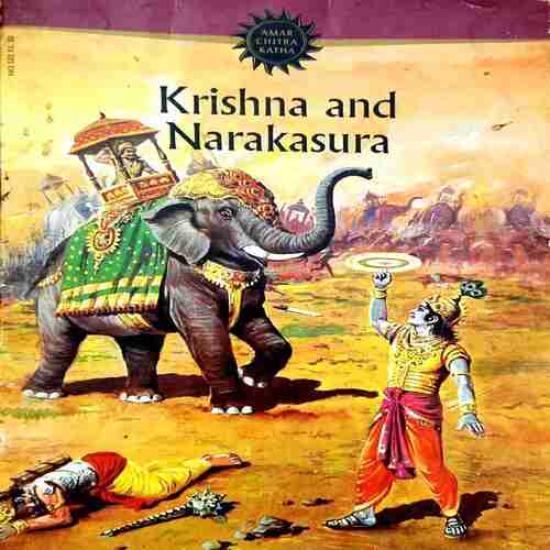 Krishna And Narakasura Past Cart