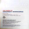 The World Of Children's Knowledge