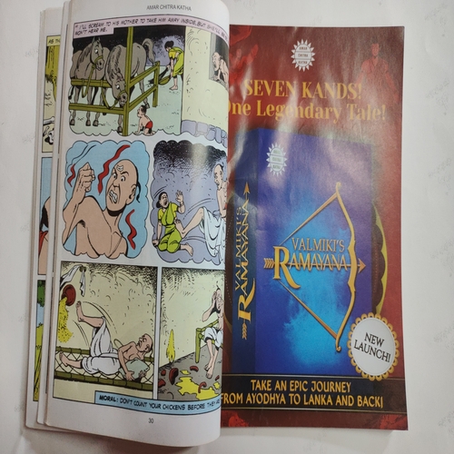 ( 3 in 1 Single Binding ) :- More Tales From The Panchatantra .[ 1.) The Dullard , 2.) Crows And Owls And The Greedy Mother -In-Law ].