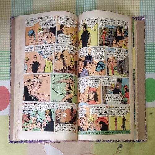 (INDRAJAL COMICS) (10 IN 1 SINGLE BINDING), 1.> THE GREEN-EYED MONSTER(PART-2), 2.>THE GREEN-EYED MONSTER(PART-3), 3.>THE WITCHES COVE, 4.> JALADASYUON KE JAAL MEIN (LANGUAGE-HINDI), 5.> VAHASHI SHAHJADA(LANGUAGE-HINDI), 6.> GHAGHAKATE SITAARE(LANGUAGE-HINDI), 7.> THE TREASURE TRAIL, 8.> BRUSH WITH DEATH, 9.> THE GAME OF TREACHERY, 10.> BEYOND THE BOILING RIVER