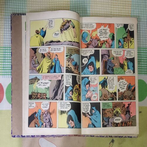 (INDRAJAL COMICS) (10 IN 1 SINGLE BINDING), 1.> THE GREEN-EYED MONSTER(PART-2), 2.>THE GREEN-EYED MONSTER(PART-3), 3.>THE WITCHES COVE, 4.> JALADASYUON KE JAAL MEIN (LANGUAGE-HINDI), 5.> VAHASHI SHAHJADA(LANGUAGE-HINDI), 6.> GHAGHAKATE SITAARE(LANGUAGE-HINDI), 7.> THE TREASURE TRAIL, 8.> BRUSH WITH DEATH, 9.> THE GAME OF TREACHERY, 10.> BEYOND THE BOILING RIVER