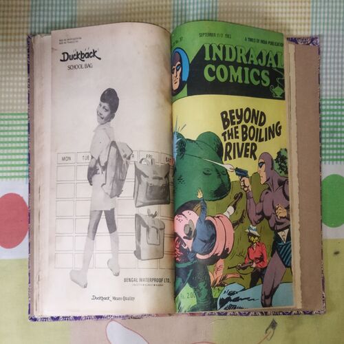 (INDRAJAL COMICS) (10 IN 1 SINGLE BINDING), 1.> THE GREEN-EYED MONSTER(PART-2), 2.>THE GREEN-EYED MONSTER(PART-3), 3.>THE WITCHES COVE, 4.> JALADASYUON KE JAAL MEIN (LANGUAGE-HINDI), 5.> VAHASHI SHAHJADA(LANGUAGE-HINDI), 6.> GHAGHAKATE SITAARE(LANGUAGE-HINDI), 7.> THE TREASURE TRAIL, 8.> BRUSH WITH DEATH, 9.> THE GAME OF TREACHERY, 10.> BEYOND THE BOILING RIVER