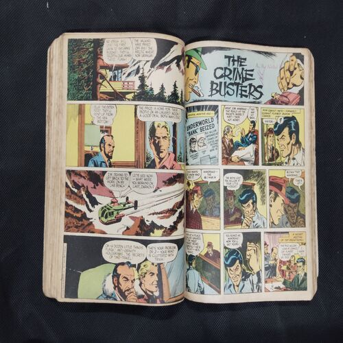 (INDRAJAL COMICS) (SINGLE BINDING- 15 IN 1) (LANGUAGE- ENGLISH), 1.>THE FLAMES OF VENGEANCE, 2.>THE FORSAKEN CAVE, 3.>......................., 4.>THE PHANTOM WEDS, 5.>KARNA, 6.>THE GOLDEN TOWER, 7.>THE MYSTERY OF THE HEADLESS GHOST, 8.>THE KUNG-FU KINGS, 9.>THE DOOMED PLANET, 10.>THE CRIME BUSTER'S, 11.>THE CURSE OF GOLD, 12.>GALACTIC TREASURE HUNT, 13.>THE MONSTER BOYS, 14.>THE DEVILS DOMAIN, 15.>THE STING OF VENOM